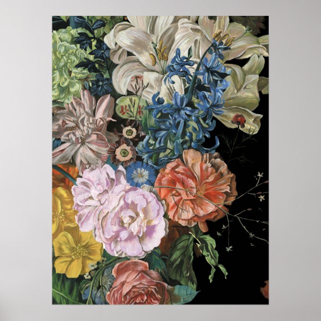 Affiche Floral baroque - Bouquet (Devant)