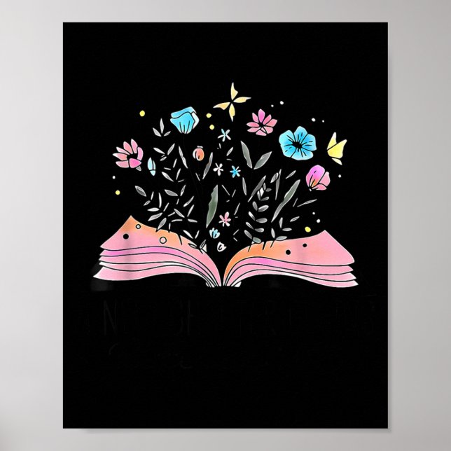 Affiche Floral Book A New Chapter Begins Retired 2026 Reti (Devant)