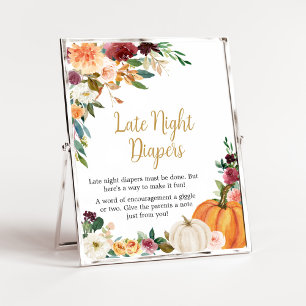 Affiche Floral Bourgogne Citrouille Late Night Diapos