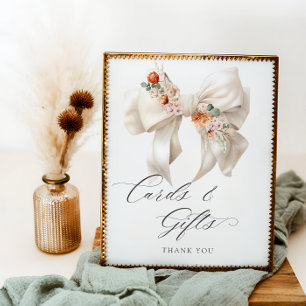 Affiche Floral Bow Baby in Bloom Cartes et cadeaux
