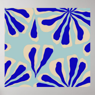 Affiche Floral Contemporain : Mode tendance sans couture.