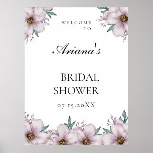 Affiche Floral Eucalyptus Mariage Welcome Chant