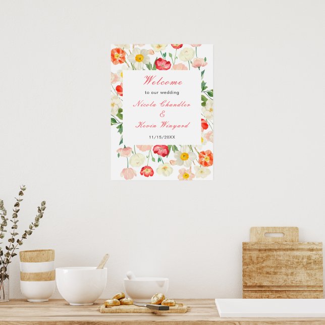 Affiche Floral fleur sauvage Spring (Cuisine)