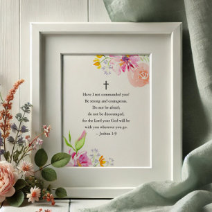 Affiche Floral Inspirational pour Femmes