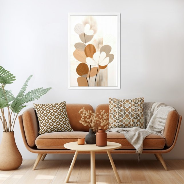 Affiche Floral Mid Century Moderne Boho Print (Unleash your inner art enthusiast with Wild on Flowers gallery quality Giclee print artwork. )