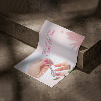 Affiche Floral Nail Spa Design