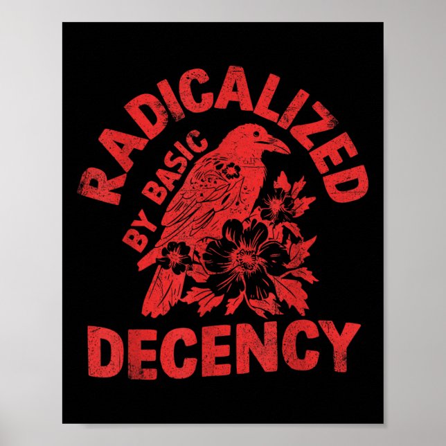 Affiche Floral Radicalisé Par La Décence Fondamentale Femi (Devant)