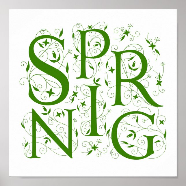 Affiche Floral ressort (Devant)