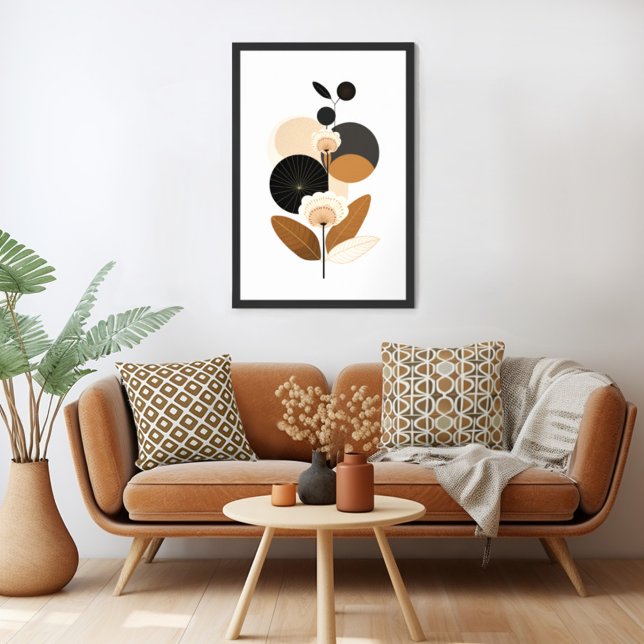 Affiche Floral rétro vintage (Unleash your inner art enthusiast with Wild on Flowers gallery quality Giclee print artwork poster. )