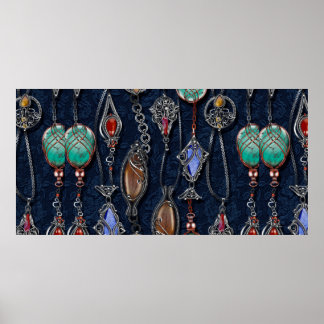 Affiche Floral sans couture motif, arrière - plan Art nouv