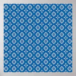 Affiche Floral sans couture motif, arrière - plan Art nouv