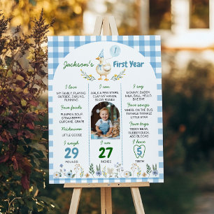 Affiche Floral Silly Goose Milestone Photo