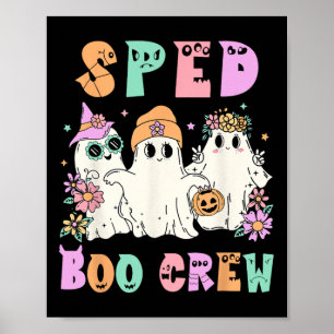 Affiche Floral Spo Boo Crew Halloween Ghost Special Ed Sp