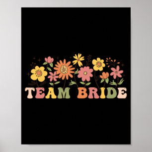 Affiche Floral Team Bride Fleur sauvage Mariage Bacheloret