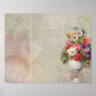 Affiche Floral victorien