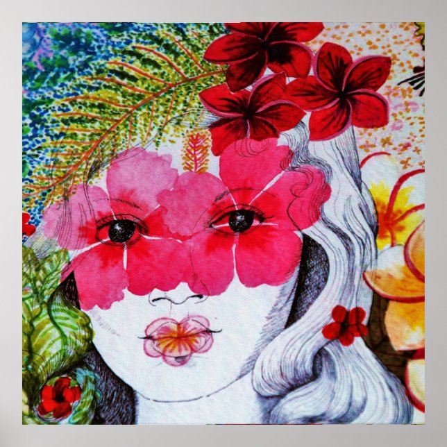Affiche Floral Woman (Devant)