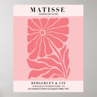 Affiche florale rose blush | Art mural de style Ma