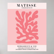 Affiche florale rose pastel | Art mural de style M