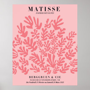 Affiche florale rose pastel   Art mural de style M