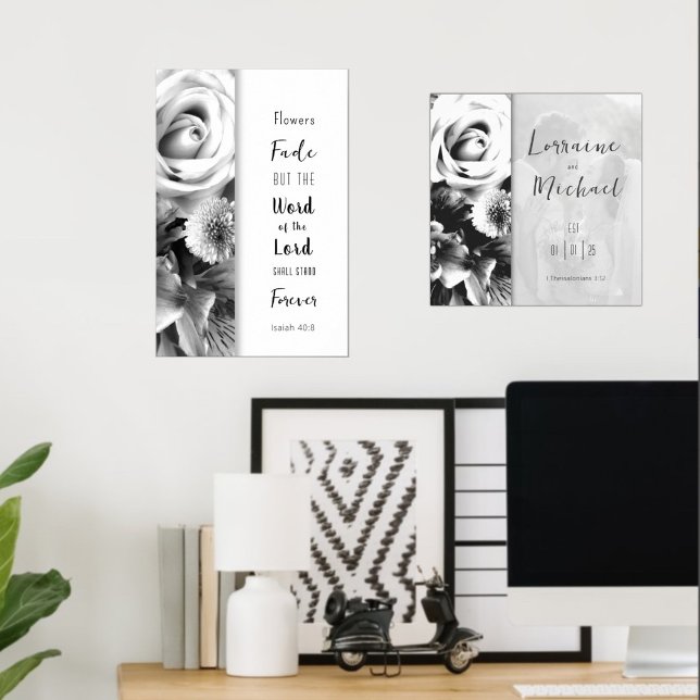 Affiche Florales Parole de Dieu (Créateur téléchargé)