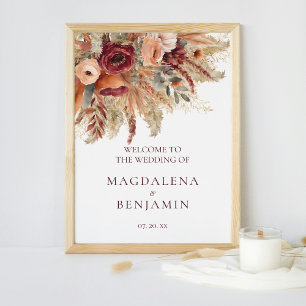 Affiche Floraux en terre bourgogne Pampas Mariage en herbe