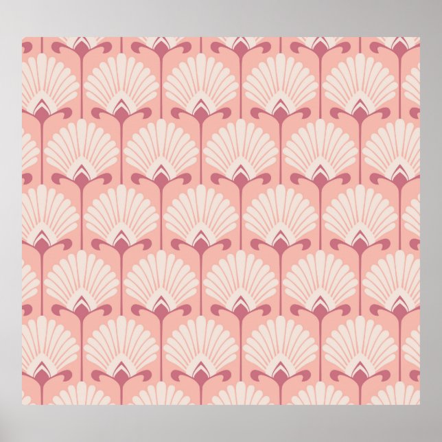Affiche Flore classique : Motif Vintage sans couture (Devant)