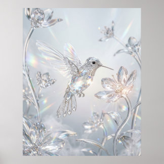 Affiche Flore Colibri de Cristal