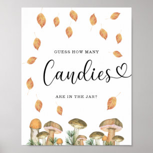 Affiche Flore d'automne devine combien de bonbons