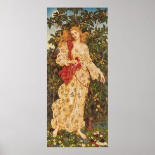 Affiche Flore   Evelyn De Morgan