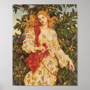 Affiche Flore   Evelyn De Morgan