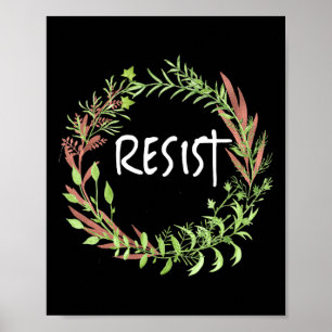 Affiche Flore mignonne - Résiste