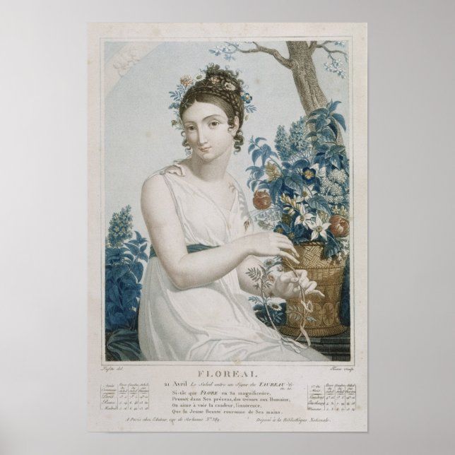 Affiche Floreal, huitième mois du Républicain (Devant)