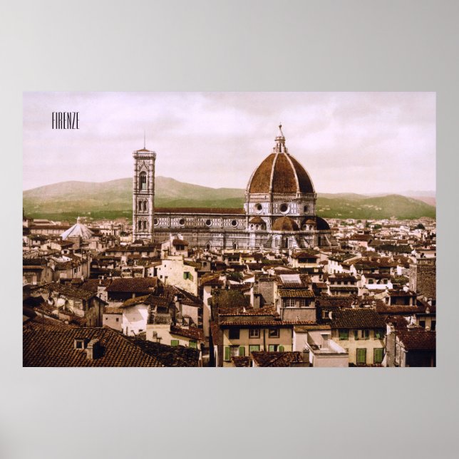 Affiche Florence à la fin du 19ème siècle (Devant)