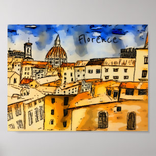 Affiche Florence Italie
