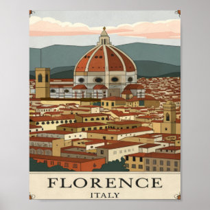 Affiche Florence, Italie