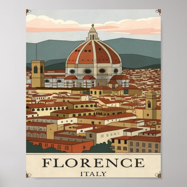 Affiche Florence, Italie (Devant)