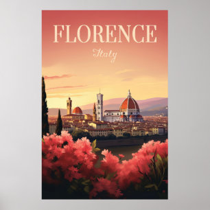 Affiche Florence, Italie, Voyage