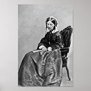 Affiche Florence Nightingale Portrait - 1854