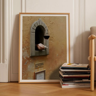 Affiche Florence Print Wine Glass Print Florence Wine Wind