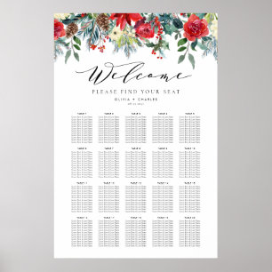 Affiche Flores hivernales Garland Mariage Seing Chart