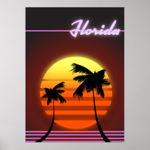 Affiche Florida Sunset 1984
