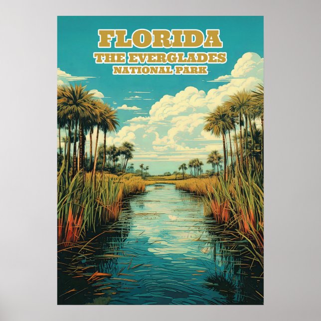 Affiche Floride Everglades National Park V03 (Devant)