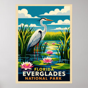 Affiche Floride Everglades National Park V04