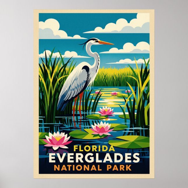 Affiche Floride Everglades National Park V04 (Devant)