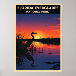 Affiche Floride Everglades National Park V05