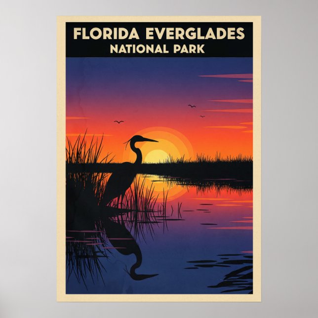 Affiche Floride Everglades National Park V05 (Devant)
