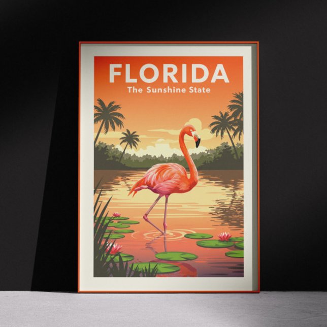 Affiche Floride vintage (Créateur téléchargé)