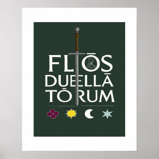 Affiche Flos Duellatorum Green Edition– Medieval Sword Art