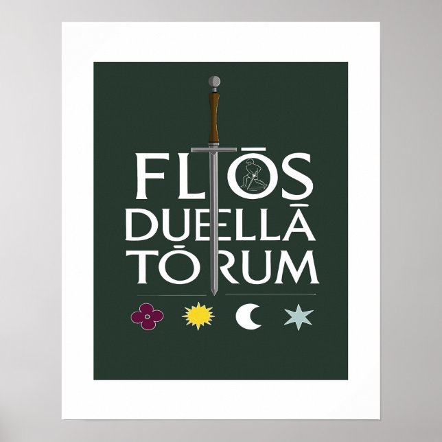 Affiche Flos Duellatorum Green Edition– Medieval Sword Art (Devant)