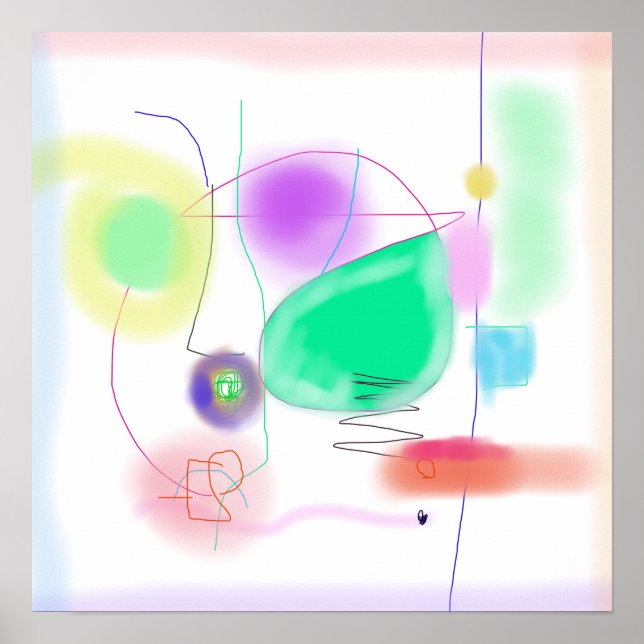 Affiche Flottant à travers l'espace (Devant)